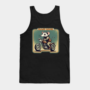 Possum on motorcycle Tank Top